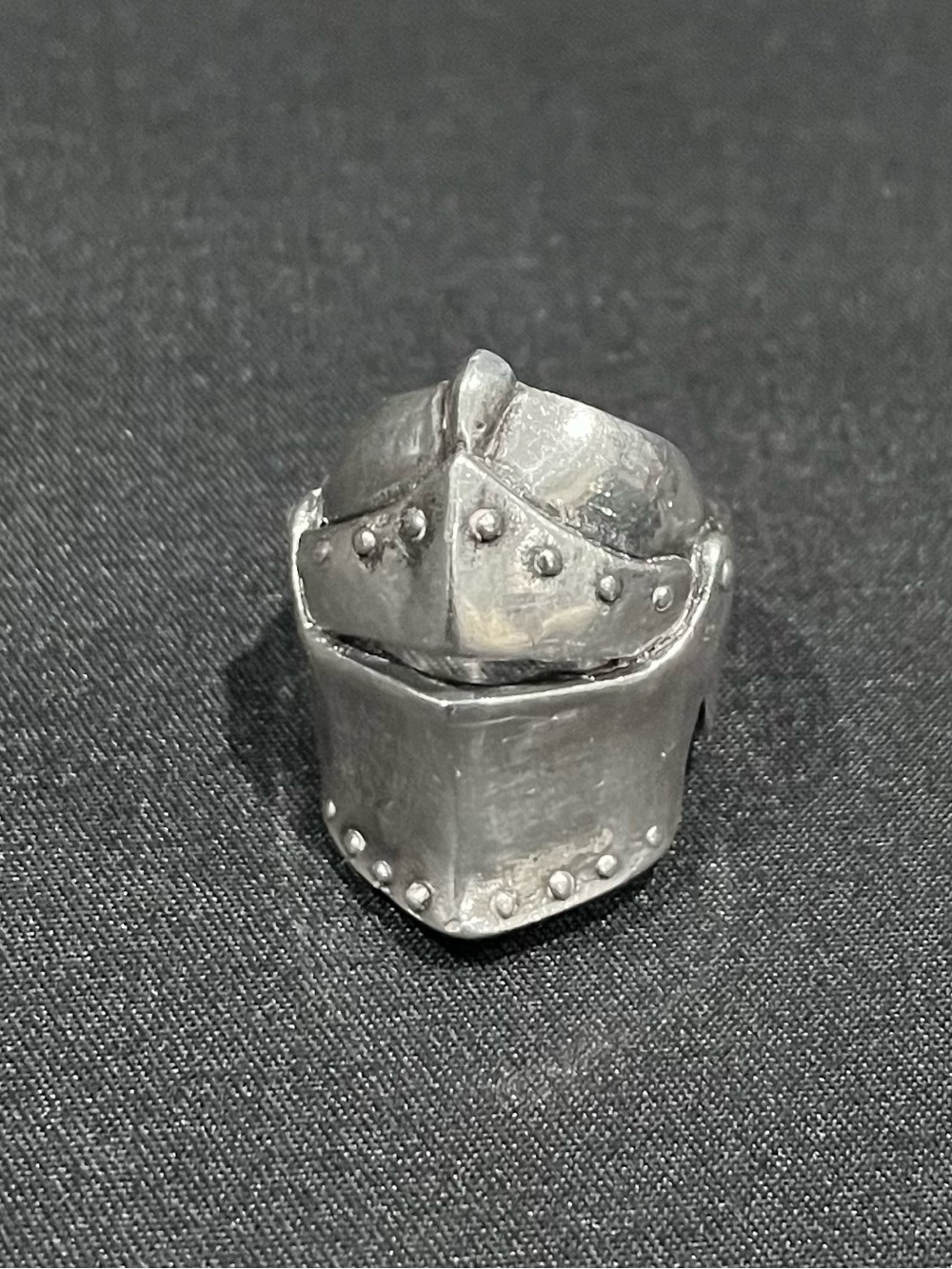 Sterling Silver 17 grams Medieval Knight Helmet Ring Size 10